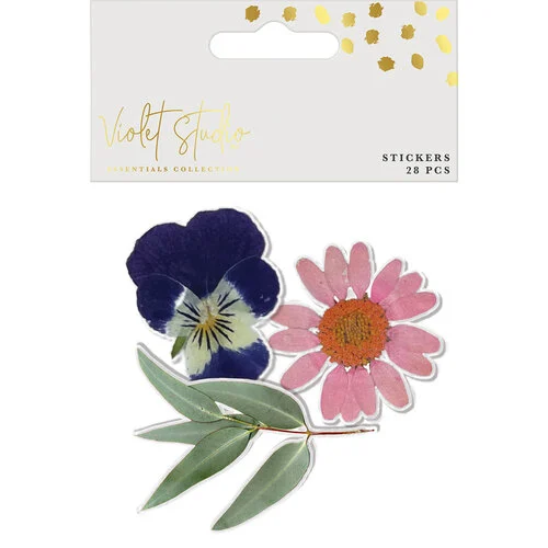 Violet Studio - Die Cut Stickers - Pressed Flowers - Spring