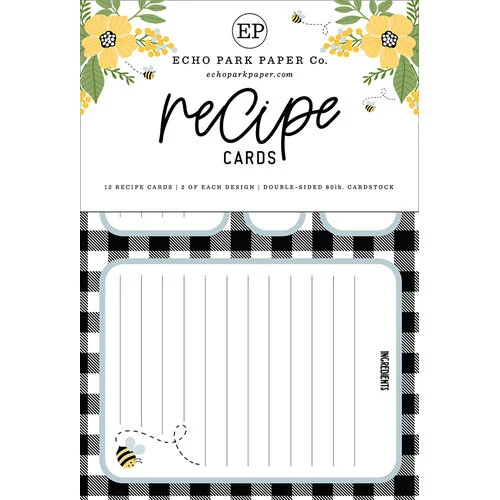 Echo Park - Recipe Cards Collection - Bee Happy
