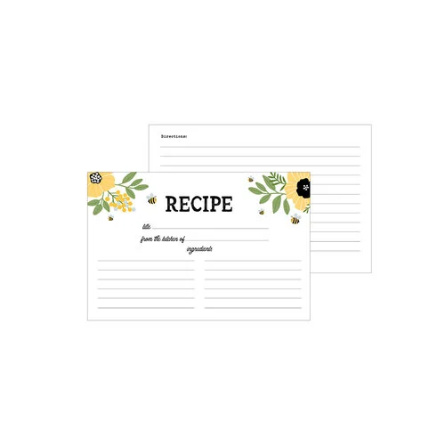 Echo Park - Recipe Cards Collection - Bee Happy 4 Echo Park - Recipe Cards Collection - Bee Happy