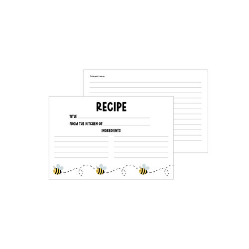 Echo Park - Recipe Cards Collection - Bee Happy 8 Echo Park - Recipe Cards Collection - Bee Happy