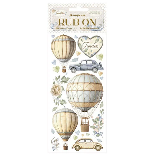 Stamperia - Timeless Collection - Rub-On Transfers - Air Balloons