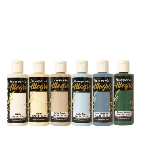 Stamperia - Timeless Collection - Allegro Paints - 6 Pack 1 Stamperia - Timeless Collection - Allegro Paints - 6 Pack