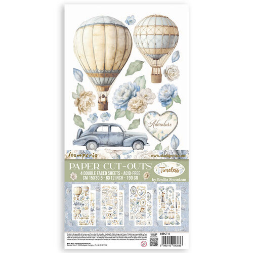 Stamperia - Timeless Collection - Paper Cut-Outs - Double-Face - 4 Sheets 1 Stamperia - Timeless Collection - Paper Cut-Outs - Double-Face - 4 Sheets