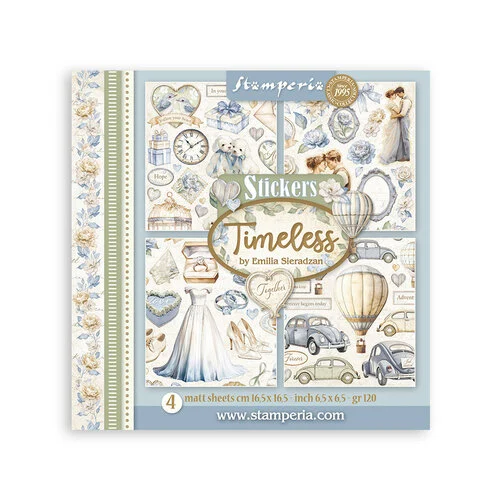 Stamperia - Timeless Collection - Stickers - 4 Sheets