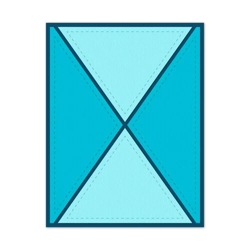 Scrapbook.com - Decorative Die Set - Stitched Triangles Patchwork 1 Scrapbook.com - Decorative Die Set - Stitched Triangles Patchwork