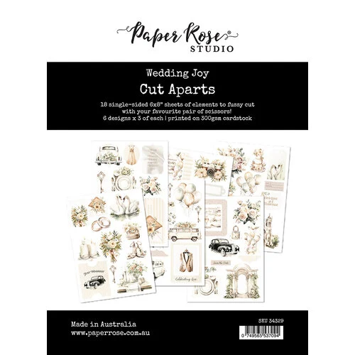 Paper Rose - Wedding Joy Collection - Cut Aparts