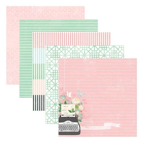 Spellbinders - Rosie's Studio - Hello It's Me Collection - 12 x 12 Designer Paper Pack
