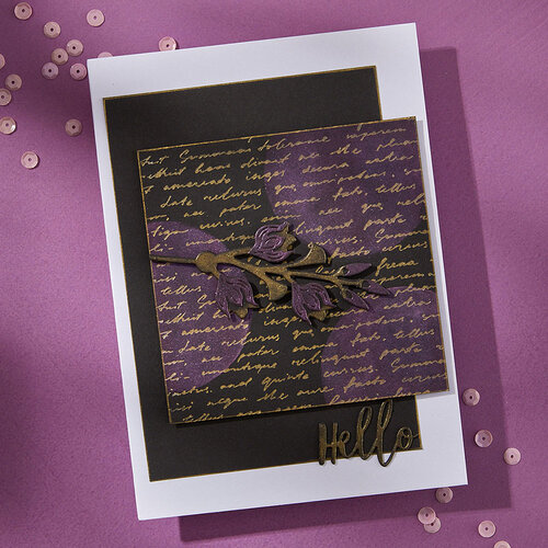 Spellbinders - Lisa Horton - Wildflowers Collection Collection - BetterPress Plates - Script Text 4 Spellbinders - Lisa Horton - Wildflowers Collection Collection - BetterPress Plates - Script Text