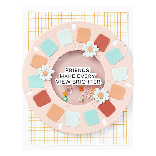 Spellbinders - Take Note Collection - BetterPress Plates and Dies - Reel Color Sentiments