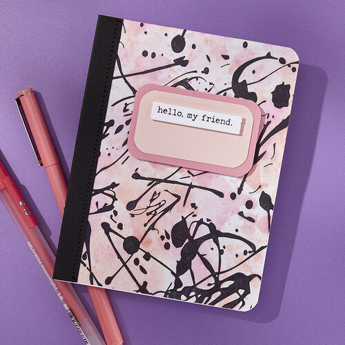 Spellbinders - Take Note Collection - BetterPress Plates - Memo Splatter