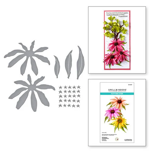 Spellbinders - Summer Solstice Garden Collection - Etched Dies - Echinacea