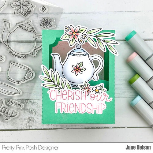 Pretty Pink Posh - Dies - Tea Time 2 Pretty Pink Posh - Dies - Tea Time