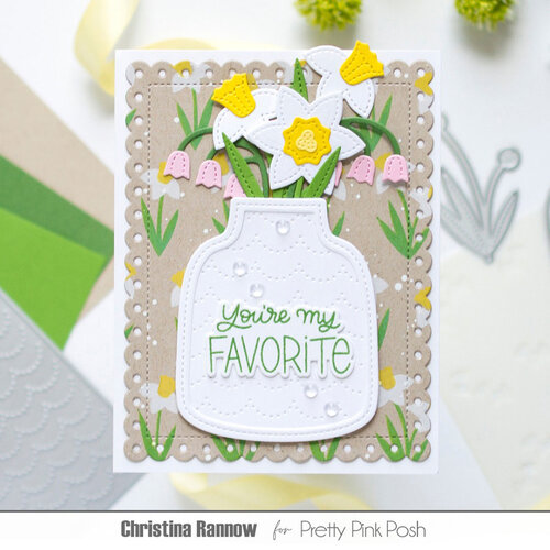 Pretty Pink Posh - Layering Stencils - Daffodils 6 Pretty Pink Posh - Layering Stencils - Daffodils