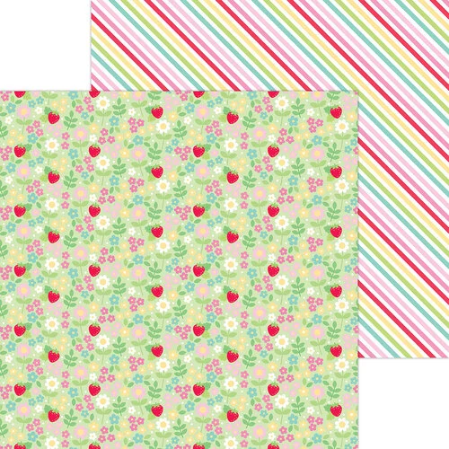 Doodlebug Design - Berry Sweet Collection - 12 x 12 Double Sided Paper - Strawberry Fields 1 Doodlebug Design - Berry Sweet Collection - 12 x 12 Double Sided Paper - Strawberry Fields