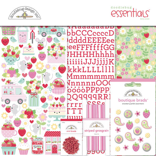 Doodlebug Design - Berry Sweet Collection - Essentials Kit