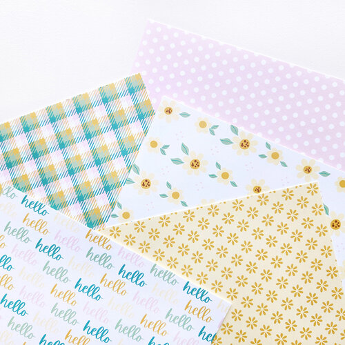 Catherine Pooler Designs - Hey There Honey Collection - 6 x 6 Patterned Paper Pack - Signature Hello