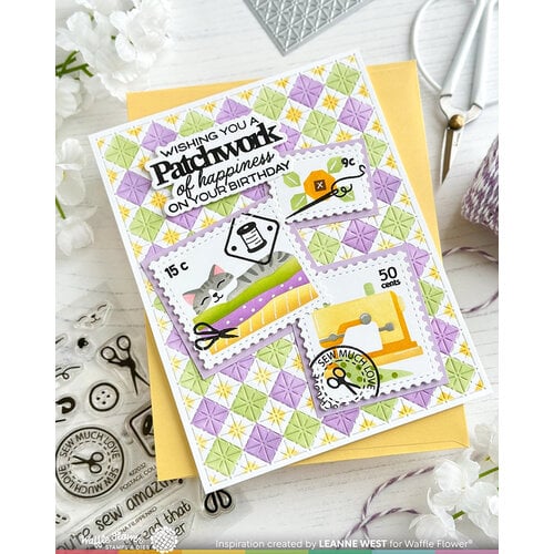 Waffle Flower Crafts - Stencils - Tiny Square 2 Waffle Flower Crafts - Stencils - Tiny Square