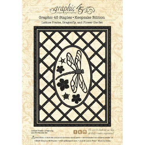 Graphic 45 - Keepsake Edition Kit With Metal Die-Set - Flutter