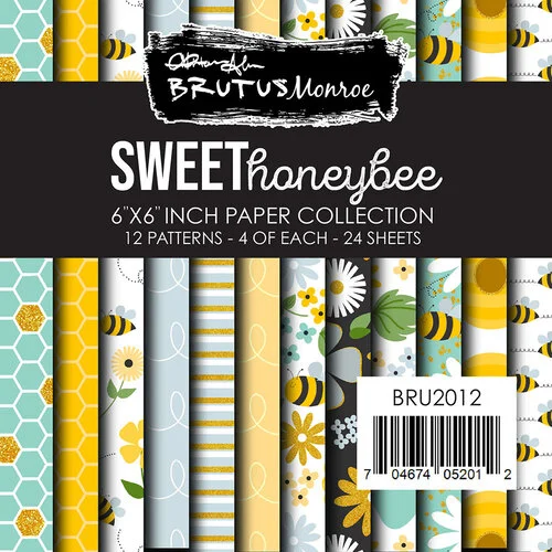 Brutus Monroe - Honey Bee Collection - 6 x 6 Paper Pack - Sweet Honey Bee