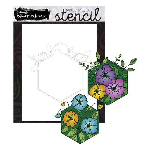 Brutus Monroe - Spring Fling Collection - Stencils - Shaped Flowers