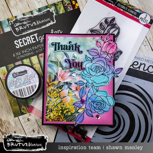 Brutus Monroe - Spring Fling Collection - Stencils - Celebrate Flowers 3 Brutus Monroe - Spring Fling Collection - Stencils - Celebrate Flowers