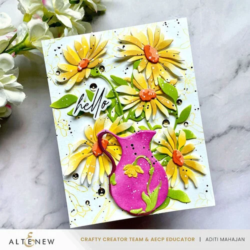 Altenew - Die And 3D Embossing Folder Set - Pitcher Vases