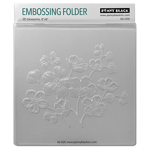 Penny Black - Laden Boughs Collection - Embossing Folder - 3D Blossoms