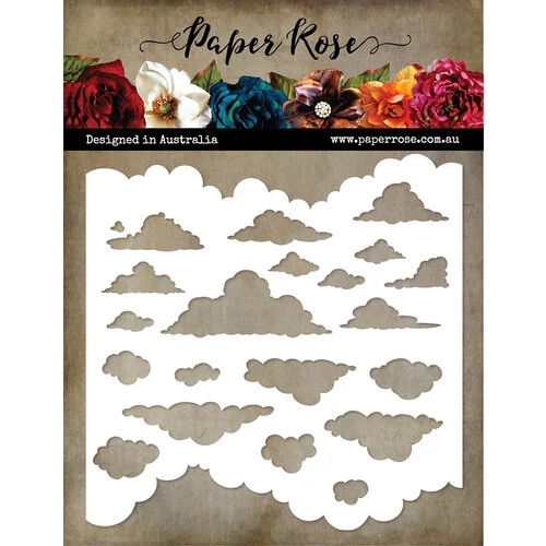 Paper Rose - 6 x 6 Stencils - Cloud 1 Paper Rose - 6 x 6 Stencils - Cloud