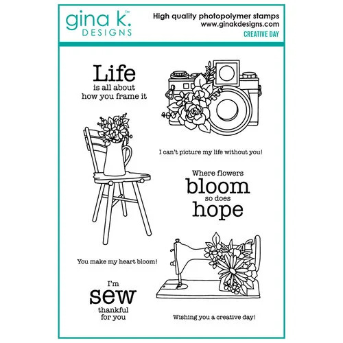 Gina K Designs - Clear Photopolymer Stamps - Creative Day