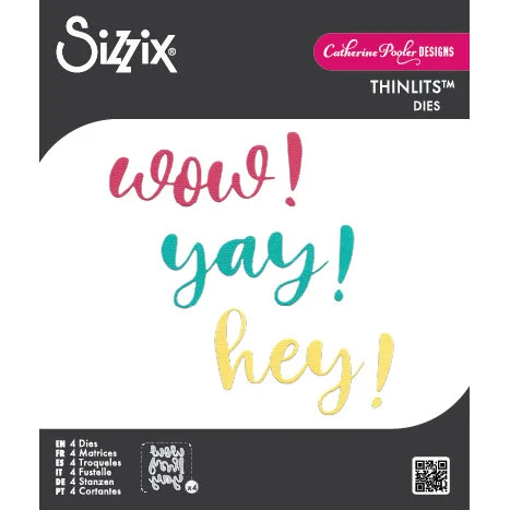 Sizzix - Catherine Pooler - Thinlits Dies - Exclamation Word Dies