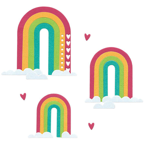 Sizzix - Catherine Pooler - Thinlits Dies - Rainbow Arches 2 Sizzix - Catherine Pooler - Thinlits Dies - Rainbow Arches
