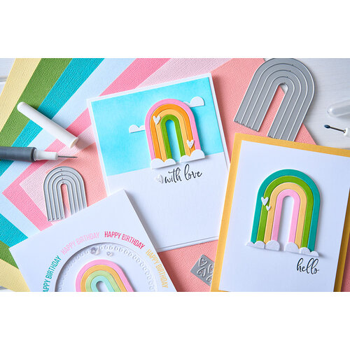 Sizzix - Catherine Pooler - Thinlits Dies - Rainbow Arches 4 Sizzix - Catherine Pooler - Thinlits Dies - Rainbow Arches