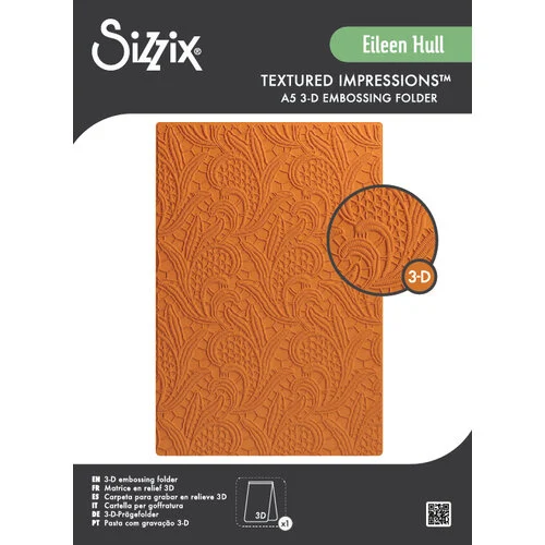 Sizzix - 3D Textured Impressions Embossing Folder - Lacy Leaves