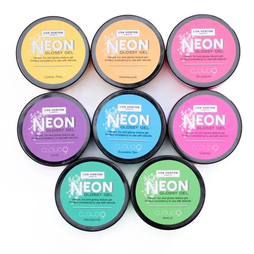 Lisa Horton Crafts - Neon Glossy Gel - Bundle - 8 Pack