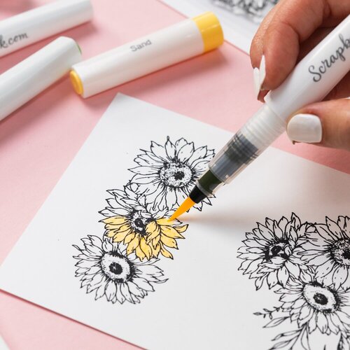 Scrapbook.com - Lustre Brush Marker - Sand