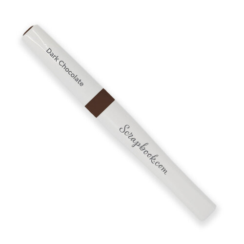 Scrapbook.com - Lustre Brush Marker - Dark Chocolate 2 Scrapbook.com - Lustre Brush Marker - Dark Chocolate