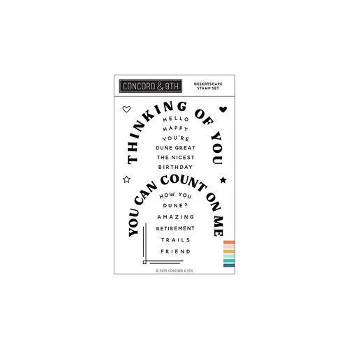 Concord and 9th - Clear Photopolymer Stamps - Desertscape 1 Concord and 9th - Clear Photopolymer Stamps - Desertscape