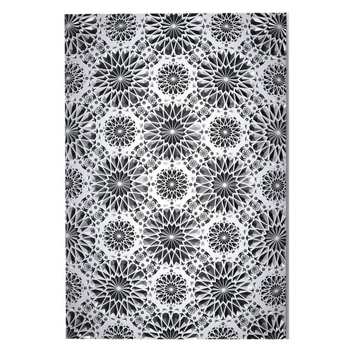 Sizzix - Tim Holtz - 3D Texture Fades Embossing Folder - Vault Kaleidoscope 2 Sizzix - Tim Holtz - 3D Texture Fades Embossing Folder - Vault Kaleidoscope