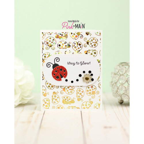 Pink and Main - Clear Photopolymer Stamps - Cute As A Bug Sentiments