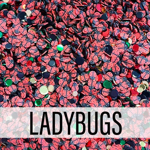 Pink and Main - Embellishments - Ladybug Confetti 1 Pink and Main - Embellishments - Ladybug Confetti