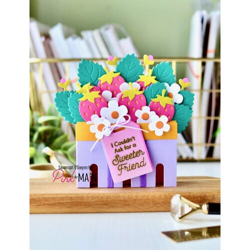 Pink and Main - Dies - Berry Pop Up Card