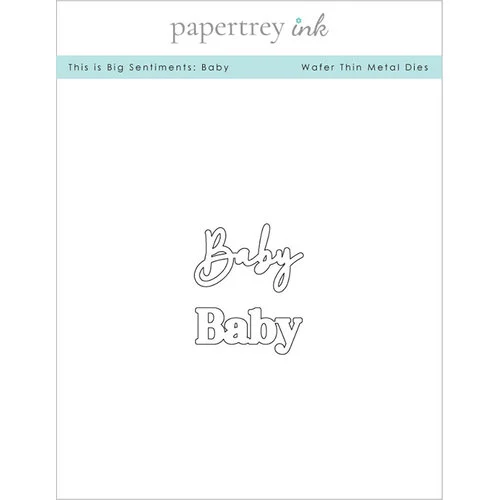 Papertrey Ink - Metal Dies - This Is Big Sentiments - Baby 1 Papertrey Ink - Metal Dies - This Is Big Sentiments - Baby
