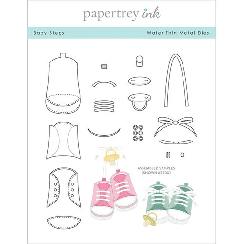 Papertrey Ink - Metal Dies - Baby Steps 1 Papertrey Ink - Metal Dies - Baby Steps