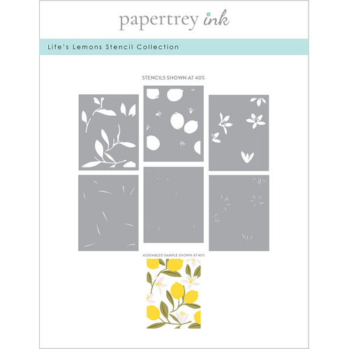 Papertrey Ink - Stencils - Life's Lemons 1 Papertrey Ink - Stencils - Life's Lemons