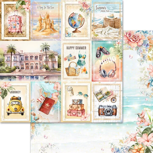 Memory Place - Sunkissed Summer Collection - 12 x 12 Double Sided Paper - Sunkissed Summer 1 Memory Place - Sunkissed Summer Collection - 12 x 12 Double Sided Paper - Sunkissed Summer