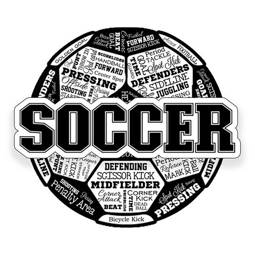 Scrapbook Customs - Laser Cuts - Soccer Collage