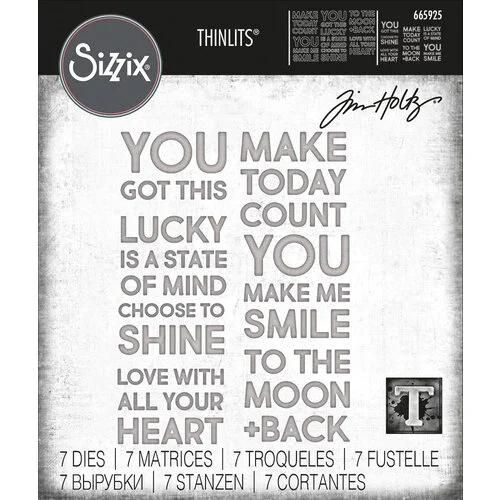 Sizzix - Tim Holtz - Thinlits Dies - Bold Text - Set 02 1 Sizzix - Tim Holtz - Thinlits Dies - Bold Text - Set 02
