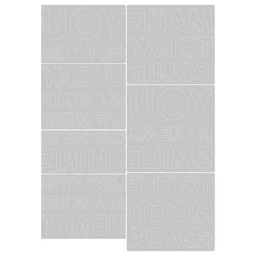 Sizzix - Tim Holtz - Thinlits Dies - Bold Text - Set 02 2 Sizzix - Tim Holtz - Thinlits Dies - Bold Text - Set 02