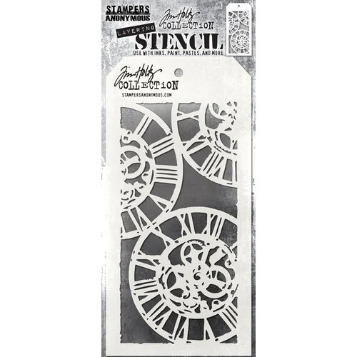 Stampers Anonymous - Tim Holtz - Layering Stencil - Clockwork