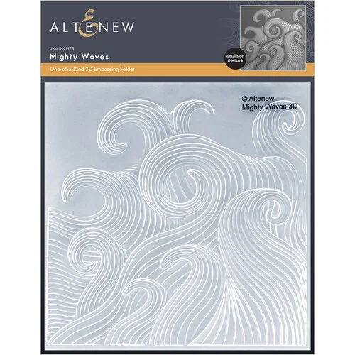 Altenew - Embossing Folder - 3D - Mighty Waves 1 Altenew - Embossing Folder - 3D - Mighty Waves
